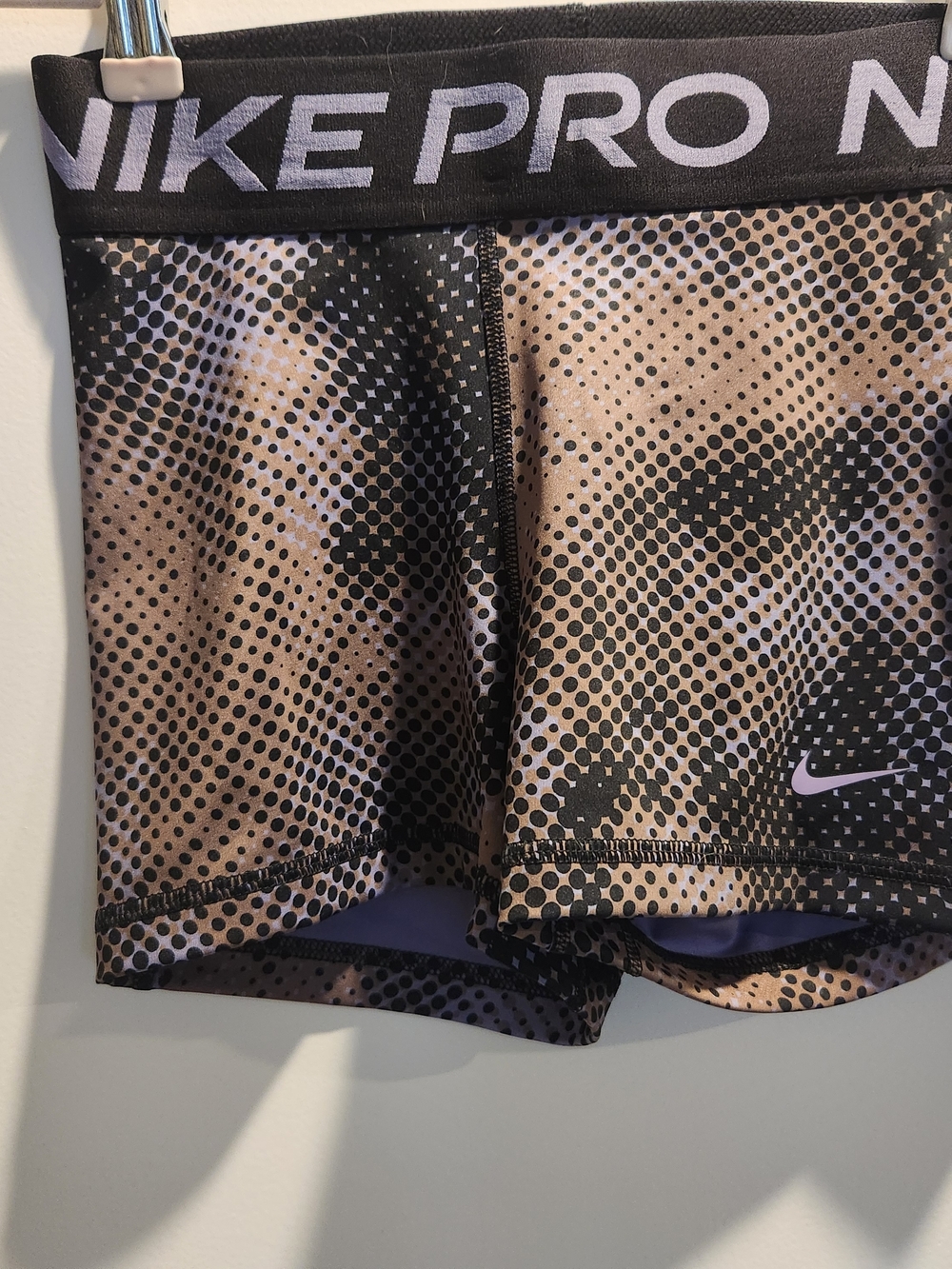 Nike Pro Black & Tan Dotted Camo Training Shorts